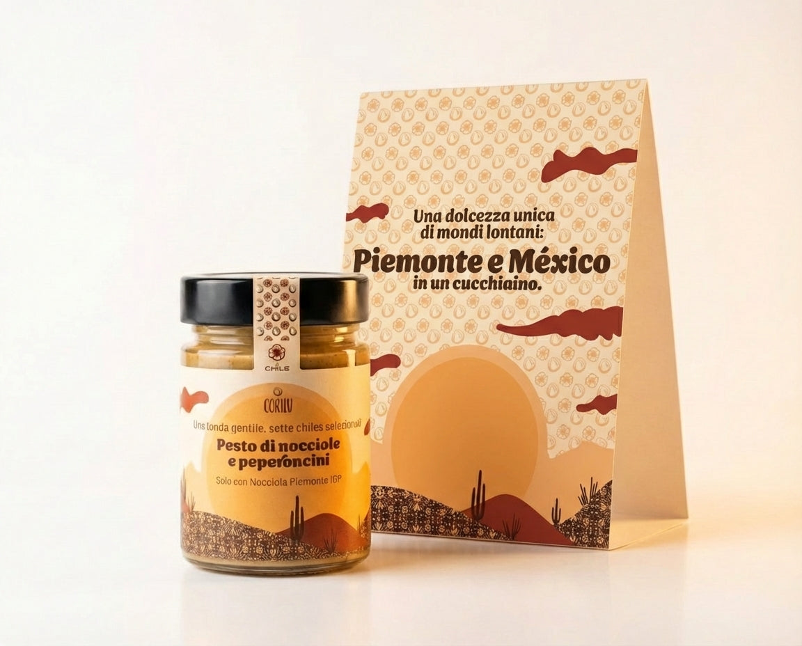 Pesto di nocciole e peperoncini